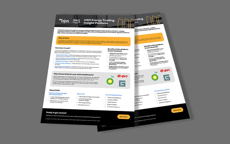 Energy Trading Insight One Pager